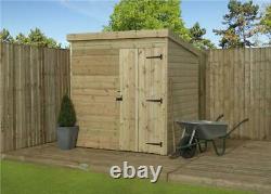 Empire 1000 Pent Garden Shed 8X4 SHIPLAP T&G TANALISED DOOR RIGHT
