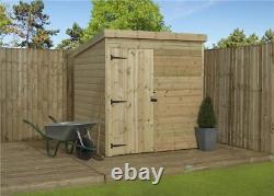 Empire 1000 Pent Garden Shed Wooden 8x4 8ft x 4ft SHIPLAP TONGUE & GROOVE PRESSU