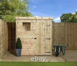 Empire 1500 Pent Garden Shed 6X6 SHIPLAP T&G PRESSURE TREATED WINDOWS DOOR RIGHT