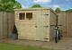 Empire 1500 Pent Garden Shed 8X7 SHIPLAP T&G WINDOWS PRESSURE TREATED DOOR RIGH