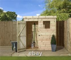 Empire 1500 Pent Garden Shed Wooden 6X6 6ft x 6ft SHIPLAP TONGUE & GROOVE TANALI