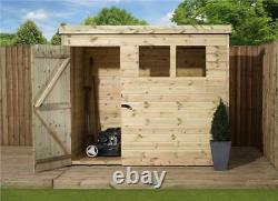 Empire 1500 Pent Garden Shed Wooden 7X6 7ft x 6ft SHIPLAP TONGUE & GROOVE PRESSU