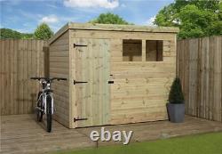 Empire 1500 Pent Garden Shed Wooden 7X6 7ft x 6ft SHIPLAP TONGUE & GROOVE PRESSU