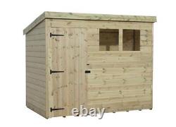 Empire 1500 Pent Garden Shed Wooden 7X6 7ft x 6ft SHIPLAP TONGUE & GROOVE PRESSU