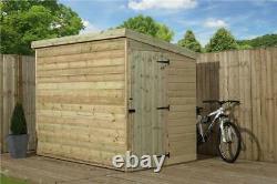 Empire 2000 Pent Garden Shed 8X6 SHIPLAP T&G TANALISED DOOR RIGHT END