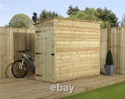 Empire 2000 Pent Garden Shed Wooden 4X4 4ft x 4ft TONGUE & GROOVE PRESSURE TREAT
