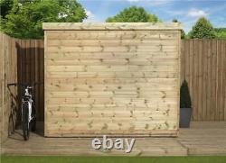 Empire 2000 Pent Garden Shed Wooden 8X6 8ft x 6ft SHIPLAP TONGUE & GROOVE PRESSU