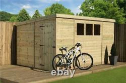 Empire 2500 Pent Garden Shed 10X7 T&G PRESSURE TREATED 3 WINDOWS