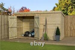 Empire 4000 Pent Garden Shed 4500 12X8 SHIPLAP PRESSURE TREATED T&G