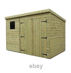 Empire 4500 Pent Garden Shed 9X3 SHIPLAP PRESSURE TREATED T&G PENT SHED DOUBLE D