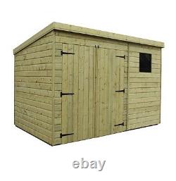 Empire 4500 Pent Garden Shed 9X3 SHIPLAP PRESSURE TREATED T&G PENT SHED DOUBLE D