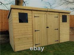 Empire 5000 Pent Garden Shed 10X3 12X3 14X3 SHIPLAP PRESSURE TREATED T&G PENT SH