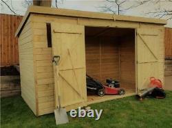 Empire 5000 Pent Garden Shed 10X3 12X3 14X3 SHIPLAP PRESSURE TREATED T&G PENT SH