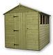 Empire 9200 Premier Apex Shed 6X8 SHIPLAP T&G PRESSURE TREATED EXTRA HEIGHT WIND