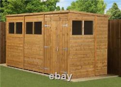 Empire Pent Garden Shed Tongue & Groove Shiplap 8x6 10x6 12x6 Wooden