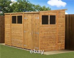 Empire Pent Garden Shed Tongue & Groove Shiplap 8x6 10x6 12x6 Wooden