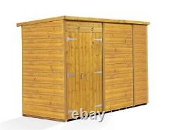 Empire Pent Garden Shed Wooden Shiplap Tongue & Groove 10X4 10ft x 4ft Double Do