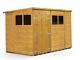 Empire Pent Garden Shed Wooden Shiplap Tongue & Groove 10X6 10ft x 6ft Double Do