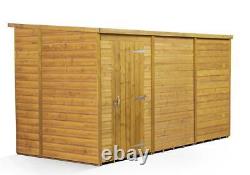 Empire Pent Garden Shed Wooden Shiplap Tongue & Groove 12X6 12ft x 6ft