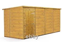 Empire Pent Garden Shed Wooden Shiplap Tongue & Groove 16X6 16ft x 6ft