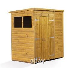 Empire Pent Garden Shed Wooden Shiplap Tongue & Groove 6X4 6ft x 4ft Double Door