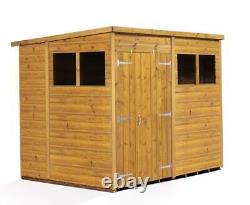 Empire Pent Garden Shed Wooden Shiplap Tongue & Groove 8X6 8ft x 6ft Double Door