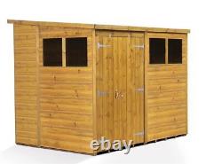 Empire Pent Garden Shed Wooden Shiplap Tongue & Groove 8X6 8ft x 6ft Double Door