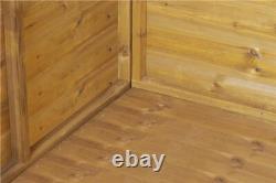 Empire Pent Garden Shed Wooden Shiplap Tongue & Groove 8X6 8ft x 6ft Double Door