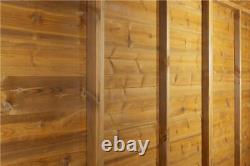 Empire Pent Garden Shed Wooden Tongue & Groove 20X6 20ft x 6ft Double Door Windo