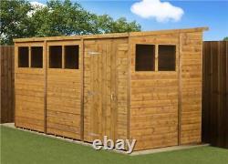 Empire Pent Shed Shiplap Tongue & Groove 12X6 With Windows
