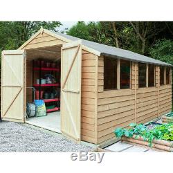 Forest 10'x15' Wooden Garden Shed Pressure Treated Garden Storage