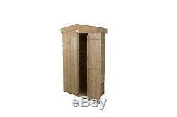 Forest 3'3x1'6 Pressure Treated Sheds Overlap Apex Tall Garden Store Storage