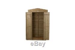Forest 3'3x1'6 Pressure Treated Sheds Overlap Apex Tall Garden Store Storage