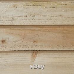 Forest 3x2 Timber Wooden Overlap Garden Storage Box Patio Tool Shed Store Chest