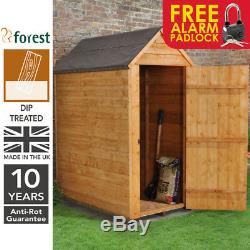 Forest 3x5 Windowless Dip Treated Apex Garden Tool Store Shed FREE PADLOCK