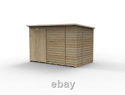 Forest 4LIFE 10x6 Shed Pent No Window Double Door Wood Garden Shed Free Delivery