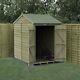 Forest 4LIFE 5x7 Shed Reverse Apex Double Door No Windows Wooden Garden Shed