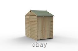 Forest 4LIFE 5x7 Shed Reverse Apex Double Door No Windows Wooden Garden Shed