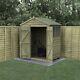 Forest 4LIFE 6x4 Shed Apex Double Door 2 Window Wooden Garden Shed Free Delivery