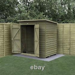 Forest 4LIFE 6x4 Shed Pent No Windows Double Door Wood Garden Shed Free Delivery