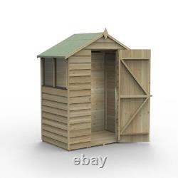 Forest 4Life 5x3 Shed Wooden Overlap Apex 2 Window 25yr Guarantee Free Delivery