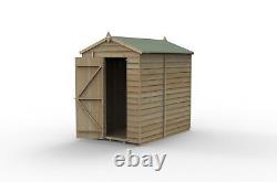 Forest 4Life 5x7 Apex Shed Single Door No Window Wood Garden Storage Free Del