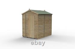 Forest 4Life 5x7 Apex Shed Single Door No Window Wood Garden Storage Free Del