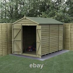 Forest 4Life 6x10 Apex Shed No Window Double Door Wood Garden Storage Free Del