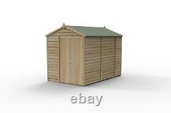 Forest 4Life 6x10 Apex Shed No Window Double Door Wood Garden Storage Free Del