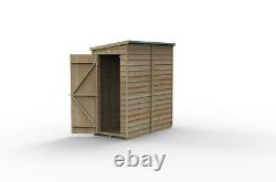 Forest 4Life 6x3 Pent Shed Single Door No Window Garden Storage Free Delivery