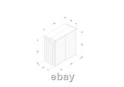 Forest 4Life 6x3 Pent Shed Single Door No Window Garden Storage Free Delivery