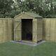 Forest 4Life 6x4 Apex Shed No Window Double Door Garden Storage Free Delivery