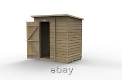 Forest 4Life 6x4 Pent Shed Single Door No Window Wooden Garden Storage Free Del