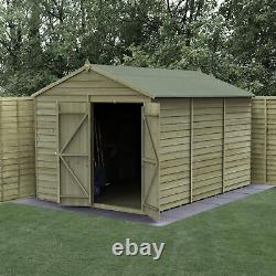 Forest 4Life 8x12 Apex Shed No Window Double Door 25yr Guarantee Free Delivery